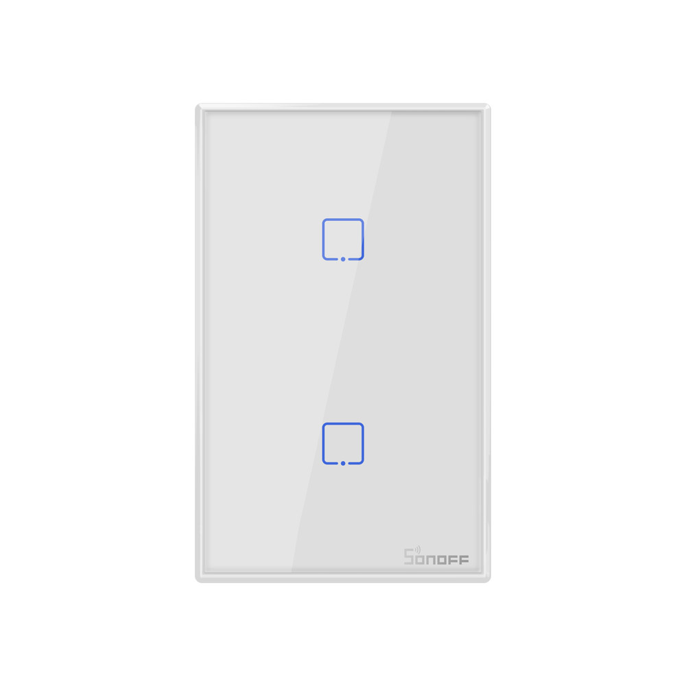 Sonoff Smart Light Switch White 2CH WiFi TX T2US WHITE