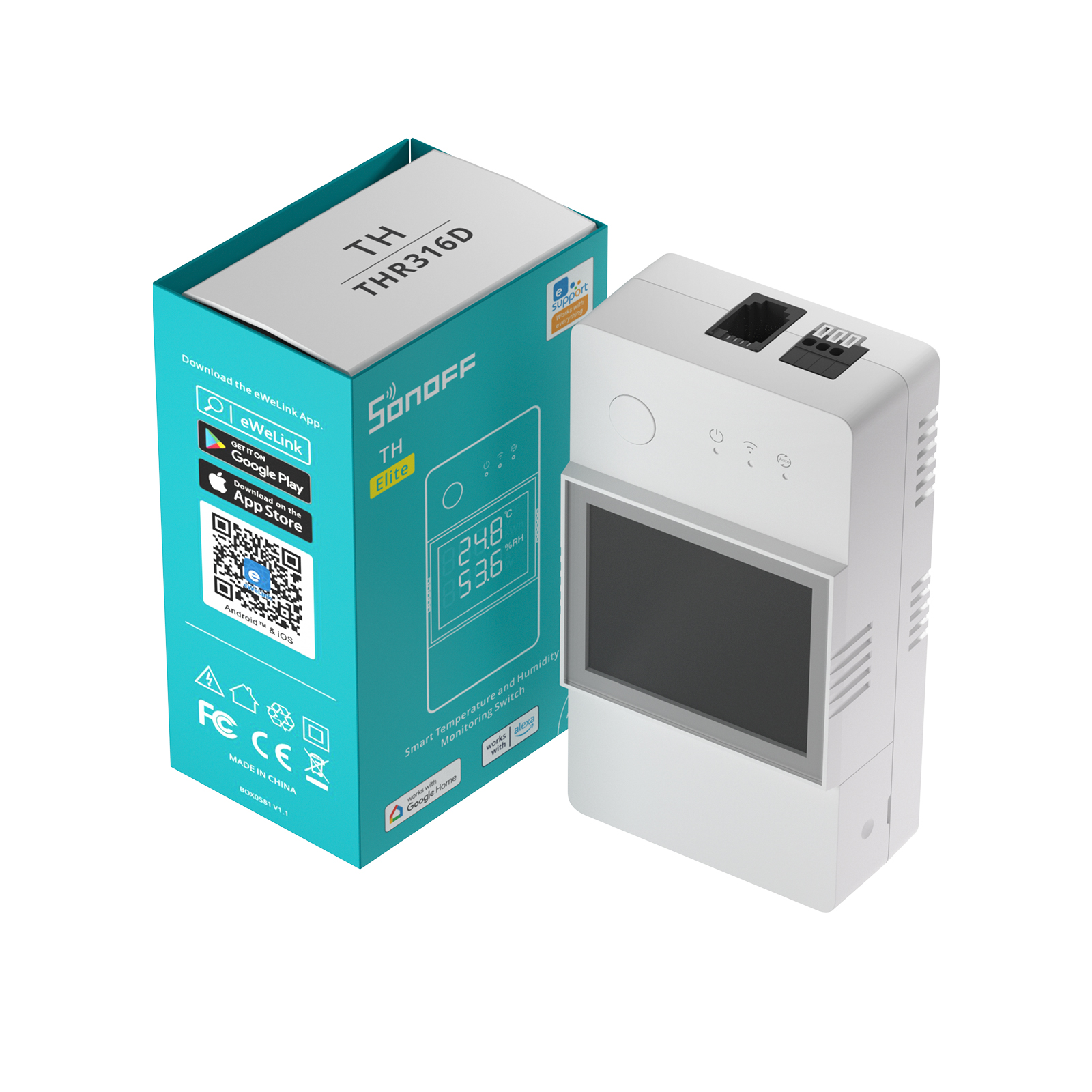 Sonoff TH16 Elite Temp and Humidity Switch